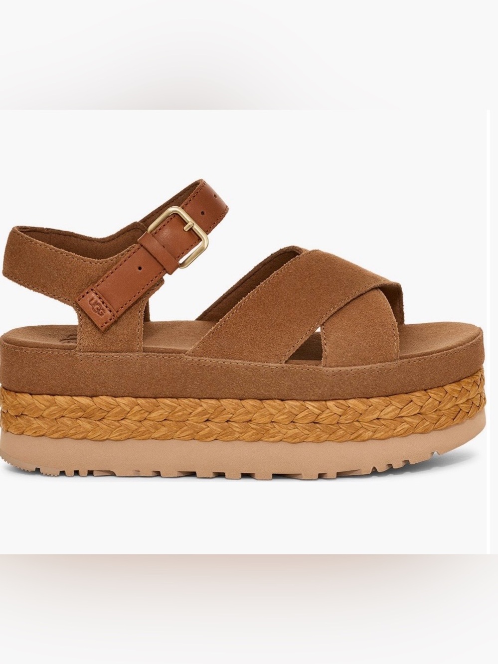 NWOT UGG® Aubrey Ankle Strap Platform Sandal, size 8.5 - Picture 5 of 6